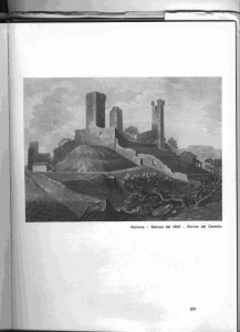 Romena stampa 1800 rovine del castello